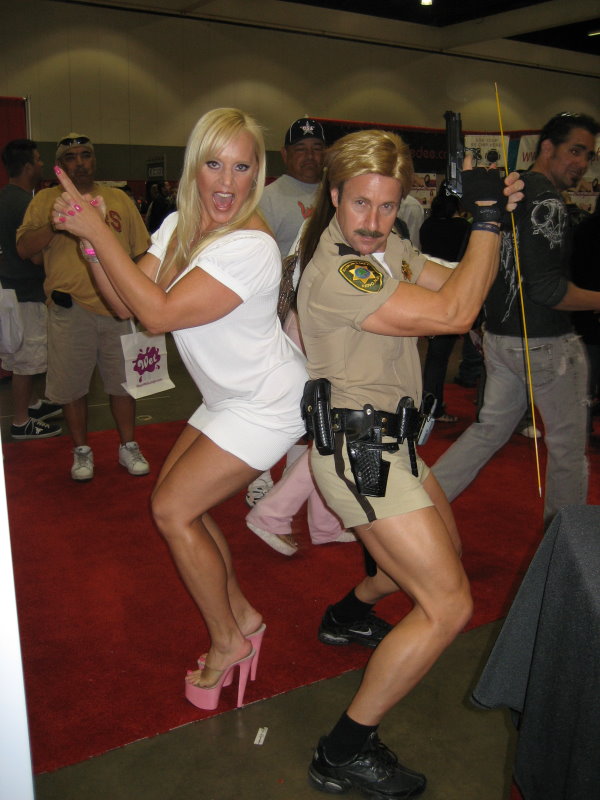 Alexis Golden and Jack Lawrence as Reno 911 Cop