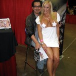 Alexis Golden and fan